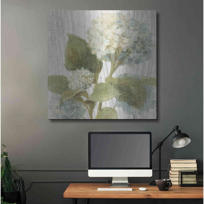 Luxe Metal Art 'Scented Cottage Florals IV Crop' by Danhui Nai, Metal Wall Art,36x36