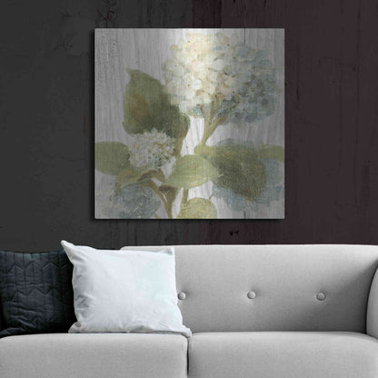 Luxe Metal Art 'Scented Cottage Florals IV Crop' by Danhui Nai, Metal Wall Art,36x36