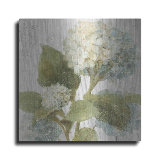 Luxe Metal Art 'Scented Cottage Florals IV Crop' by Danhui Nai, Metal Wall Art