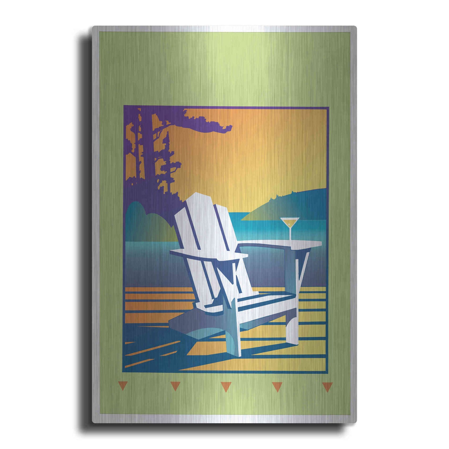 Luxe Metal Art 'Muskoka Chair' by David Chestnutt, Metal Wall Art