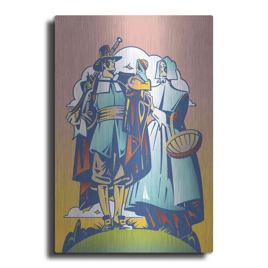 Luxe Metal Art 'New Pilgrim' by David Chestnutt, Metal Wall Art