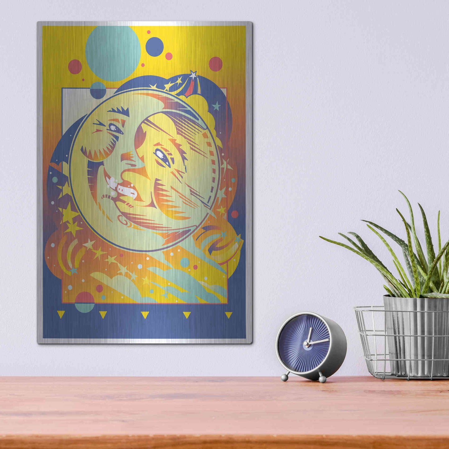 Luxe Metal Art 'Night And Day' by David Chestnutt, Metal Wall Art,12x16