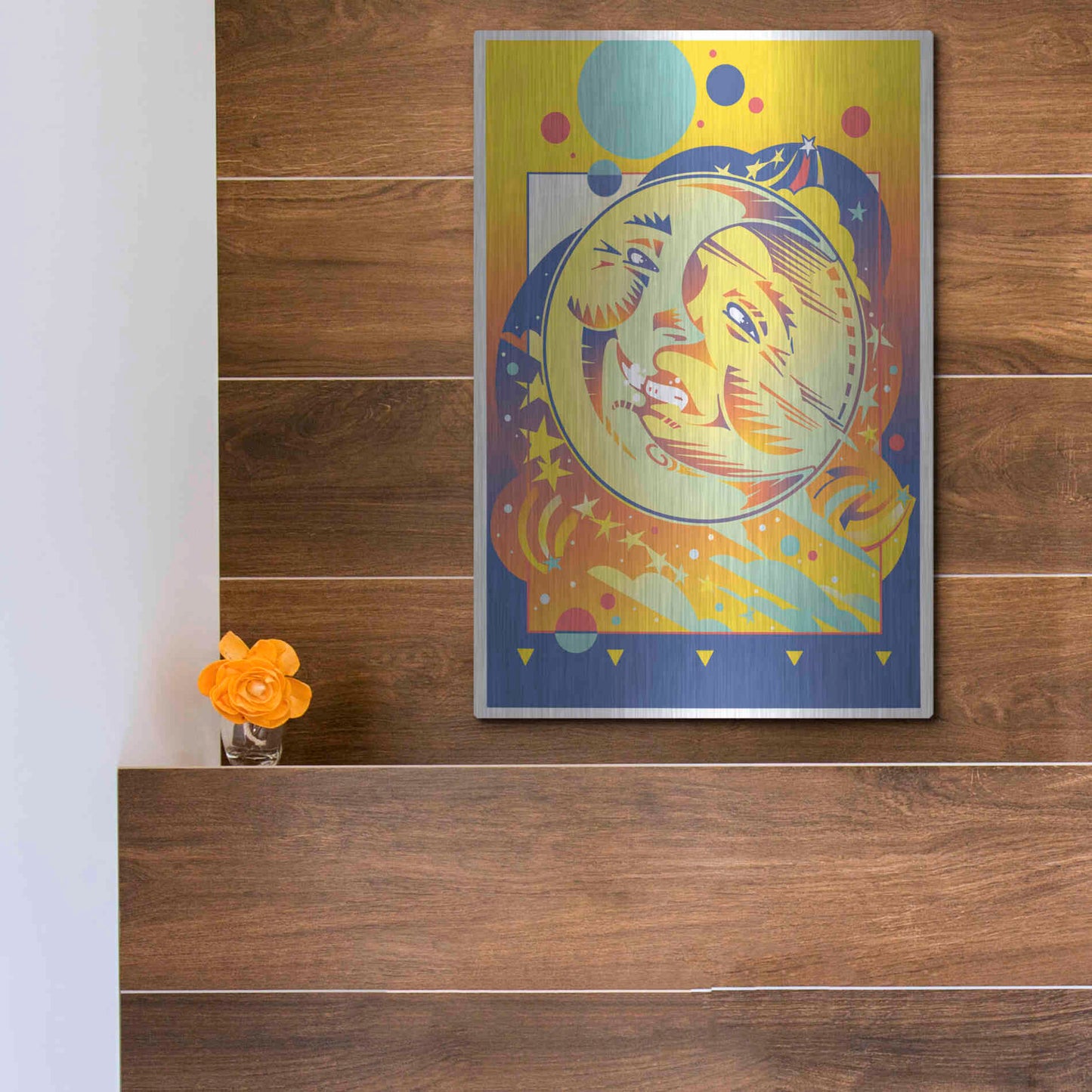 Luxe Metal Art 'Night And Day' by David Chestnutt, Metal Wall Art,12x16