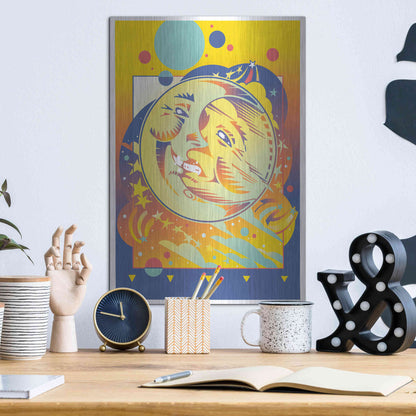 Luxe Metal Art 'Night And Day' by David Chestnutt, Metal Wall Art,12x16