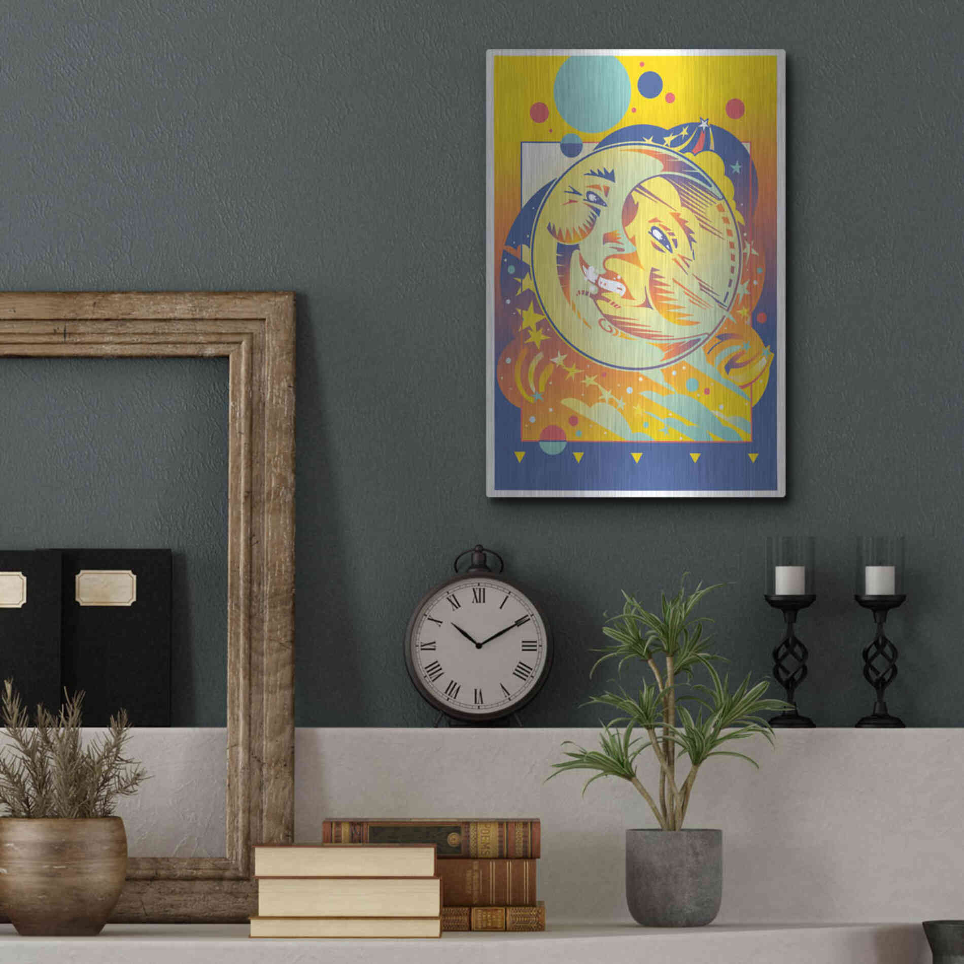 Luxe Metal Art 'Night And Day' by David Chestnutt, Metal Wall Art,12x16