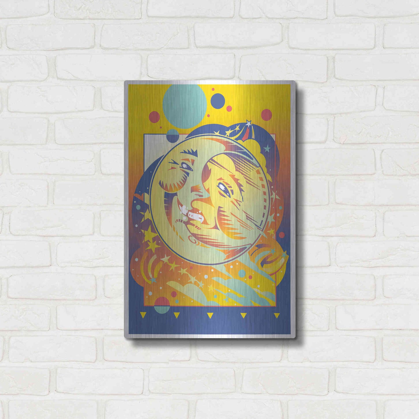 Luxe Metal Art 'Night And Day' by David Chestnutt, Metal Wall Art,16x24