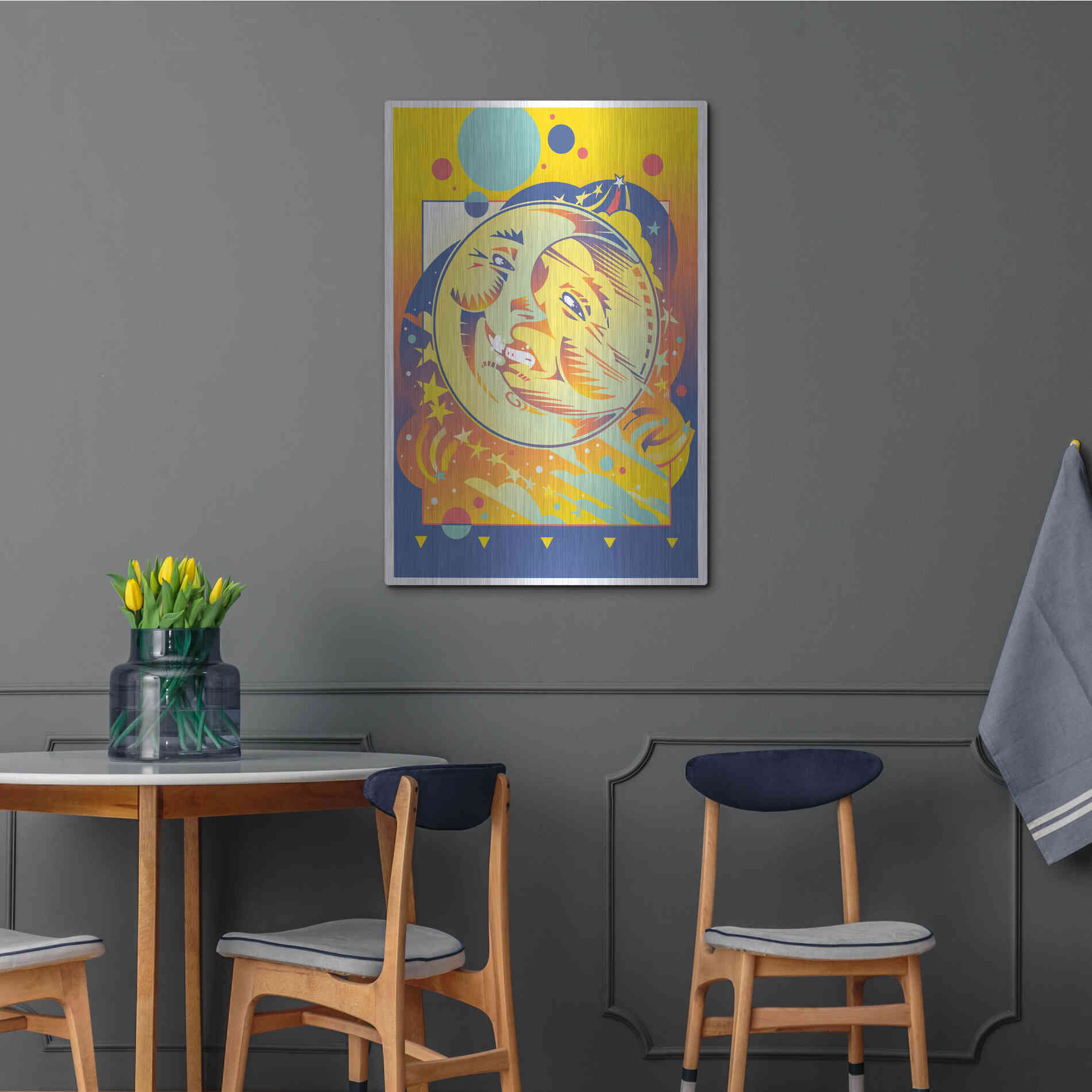 Luxe Metal Art 'Night And Day' by David Chestnutt, Metal Wall Art,24x36