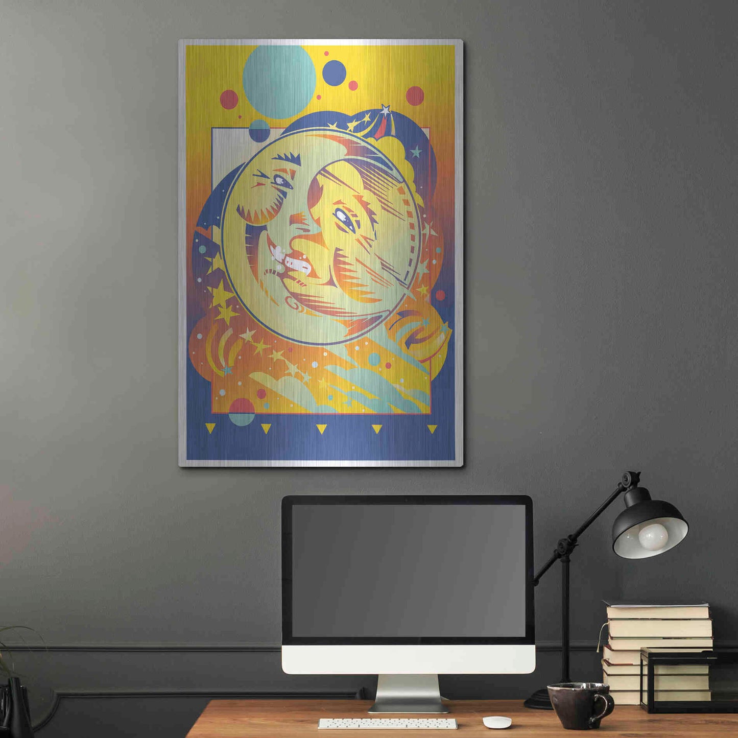 Luxe Metal Art 'Night And Day' by David Chestnutt, Metal Wall Art,24x36