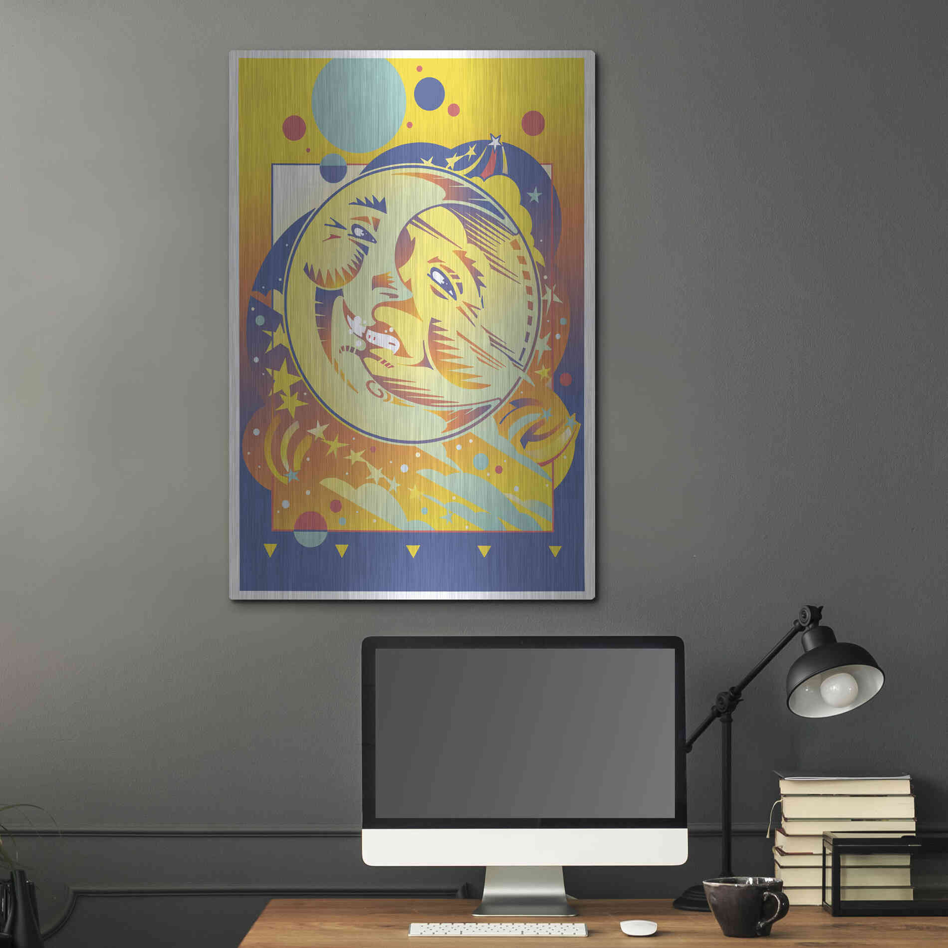 Luxe Metal Art 'Night And Day' by David Chestnutt, Metal Wall Art,24x36