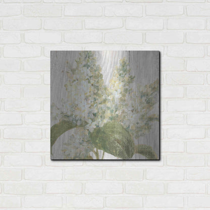Luxe Metal Art 'Scented Cottage Florals II Crop' by Danhui Nai, Metal Wall Art,24x24