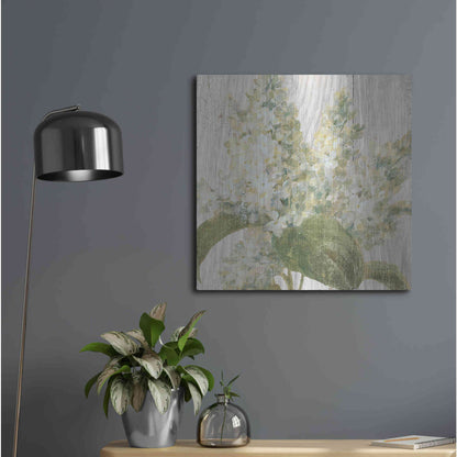 Luxe Metal Art 'Scented Cottage Florals II Crop' by Danhui Nai, Metal Wall Art,24x24