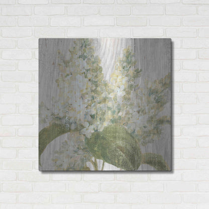 Luxe Metal Art 'Scented Cottage Florals II Crop' by Danhui Nai, Metal Wall Art,36x36