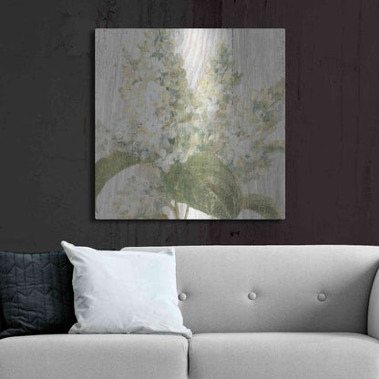 Luxe Metal Art 'Scented Cottage Florals II Crop' by Danhui Nai, Metal Wall Art,36x36