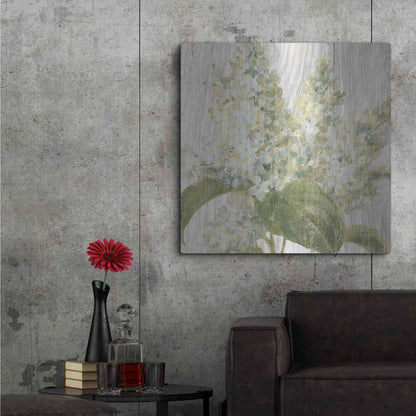 Luxe Metal Art 'Scented Cottage Florals II Crop' by Danhui Nai, Metal Wall Art,36x36