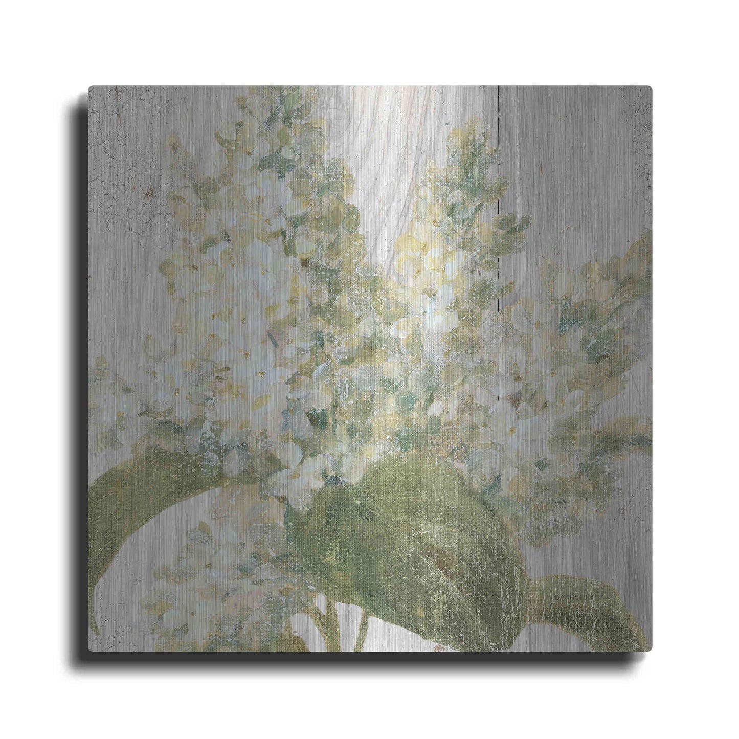 Luxe Metal Art 'Scented Cottage Florals II Crop' by Danhui Nai, Metal Wall Art