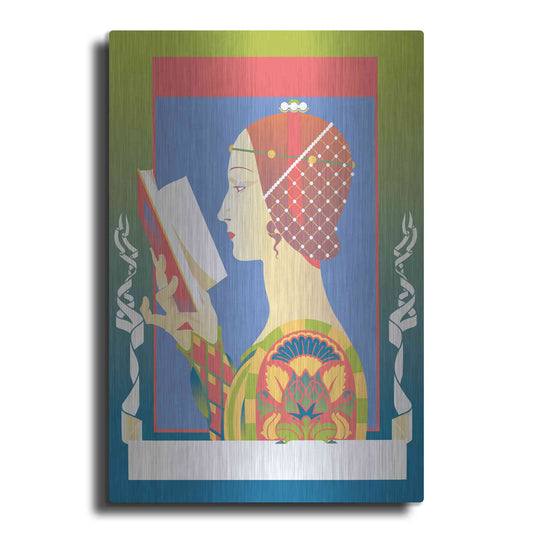 Luxe Metal Art 'Renaissance Read' by David Chestnutt, Metal Wall Art