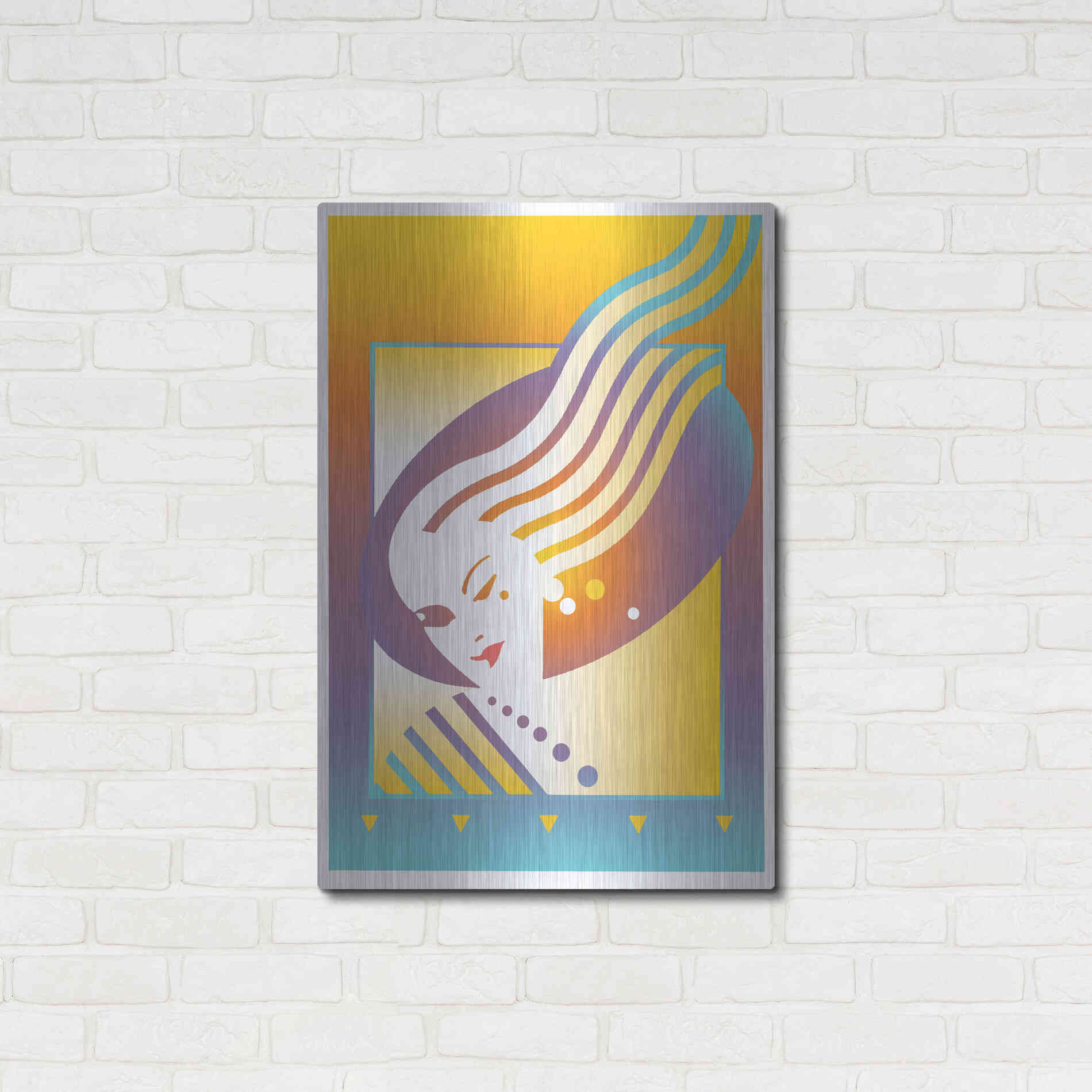 Luxe Metal Art 'Salon' by David Chestnutt, Metal Wall Art,24x36