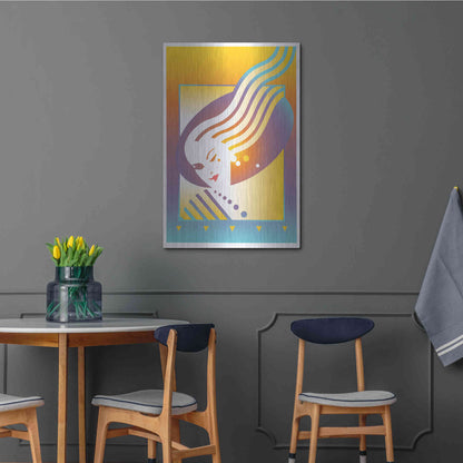 Luxe Metal Art 'Salon' by David Chestnutt, Metal Wall Art,24x36