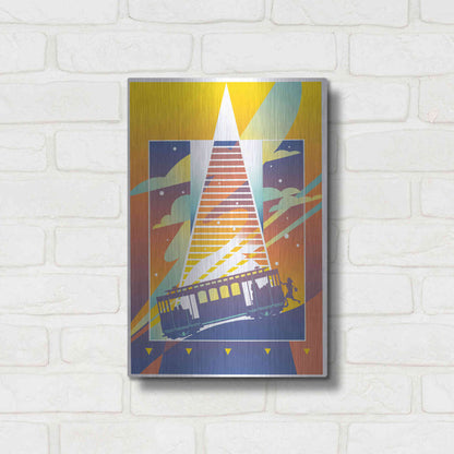 Luxe Metal Art 'San Francisco' by David Chestnutt, Metal Wall Art,12x16