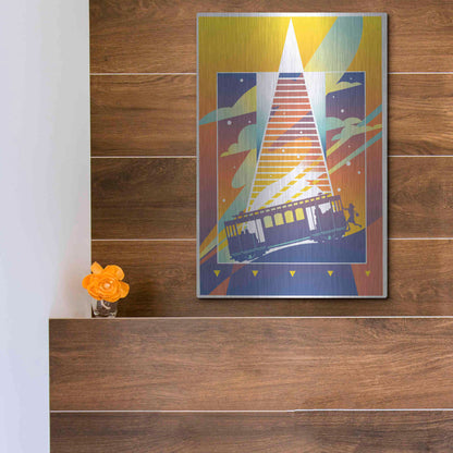 Luxe Metal Art 'San Francisco' by David Chestnutt, Metal Wall Art,12x16