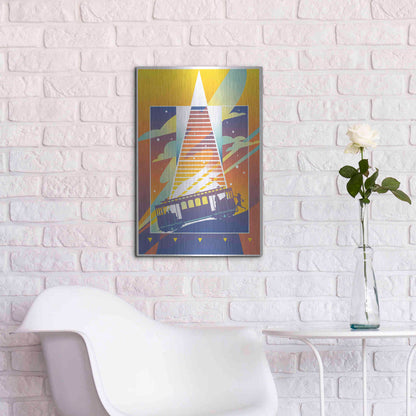 Luxe Metal Art 'San Francisco' by David Chestnutt, Metal Wall Art,16x24