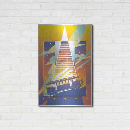 Luxe Metal Art 'San Francisco' by David Chestnutt, Metal Wall Art,24x36