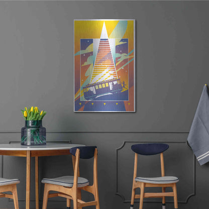 Luxe Metal Art 'San Francisco' by David Chestnutt, Metal Wall Art,24x36