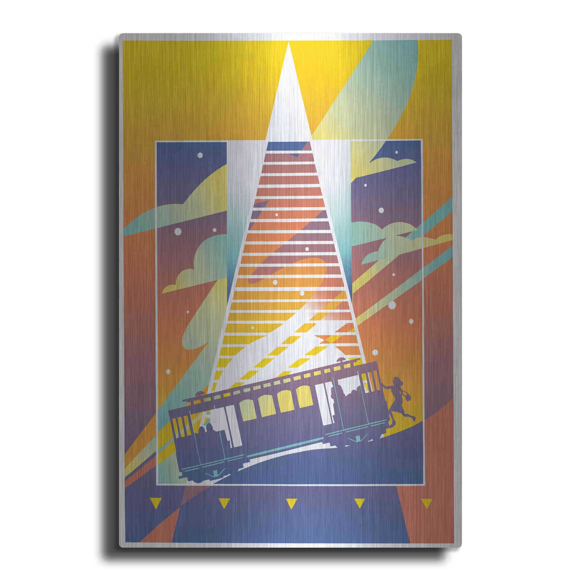 Luxe Metal Art 'San Francisco' by David Chestnutt, Metal Wall Art