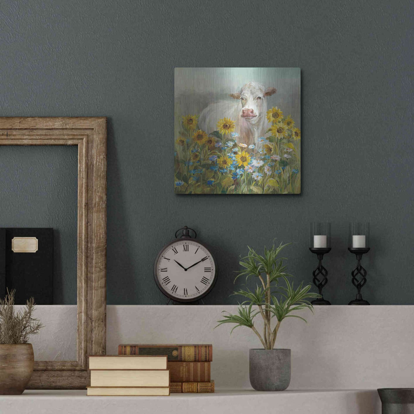Luxe Metal Art 'Farm and Field I v2 Crop' by Danhui Nai, Metal Wall Art,12x12