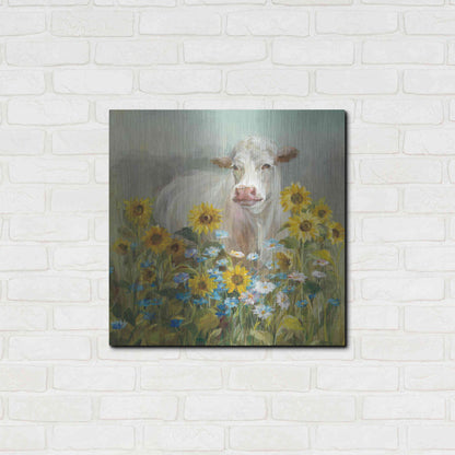 Luxe Metal Art 'Farm and Field I v2 Crop' by Danhui Nai, Metal Wall Art,24x24