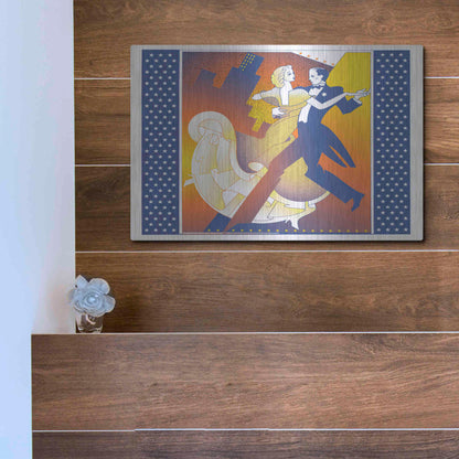 Luxe Metal Art 'Straussball' by David Chestnutt, Metal Wall Art,16x12