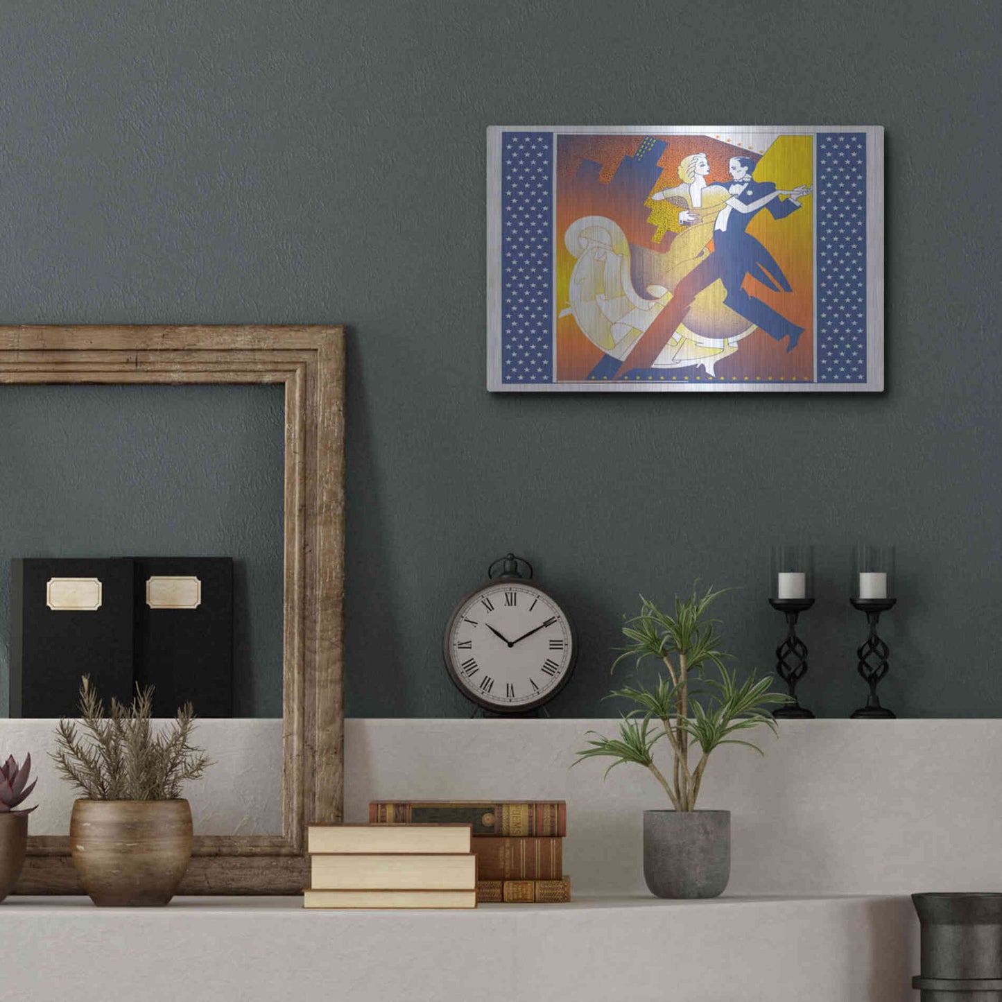 Luxe Metal Art 'Straussball' by David Chestnutt, Metal Wall Art,16x12