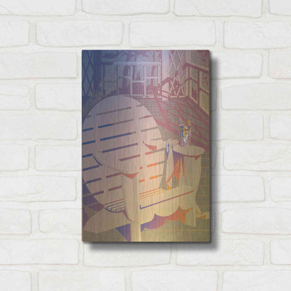 Luxe Metal Art 'Summer Porch' by David Chestnutt, Metal Wall Art,12x16