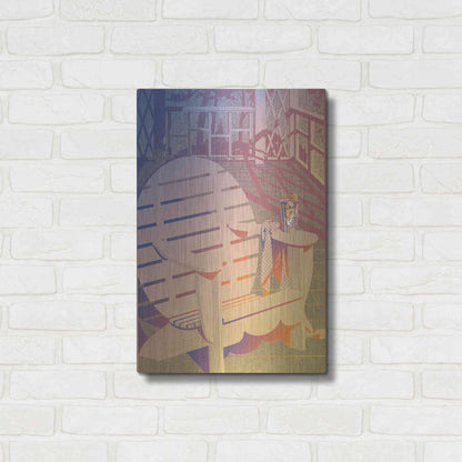 Luxe Metal Art 'Summer Porch' by David Chestnutt, Metal Wall Art,16x24