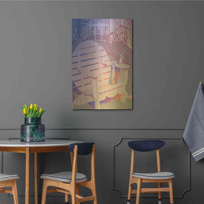 Luxe Metal Art 'Summer Porch' by David Chestnutt, Metal Wall Art,24x36