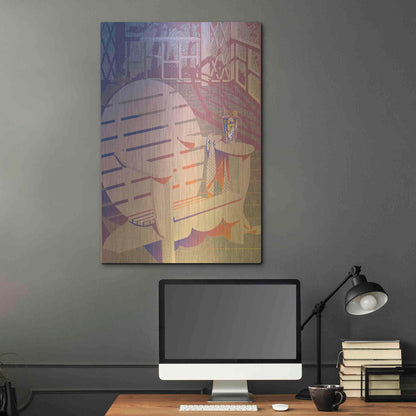 Luxe Metal Art 'Summer Porch' by David Chestnutt, Metal Wall Art,24x36