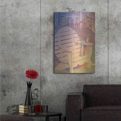 Luxe Metal Art 'Summer Porch' by David Chestnutt, Metal Wall Art,24x36