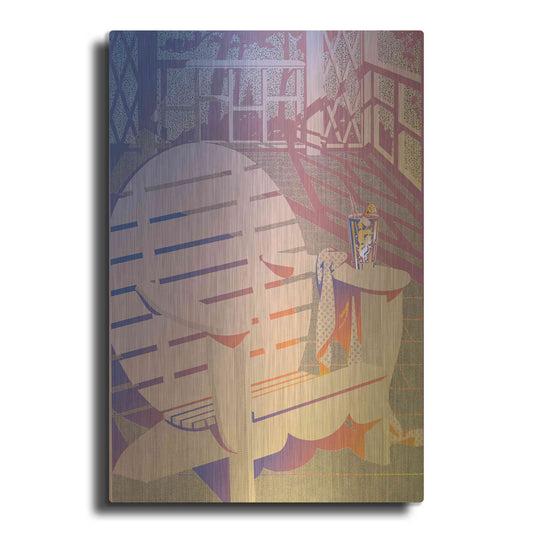 Luxe Metal Art 'Summer Porch' by David Chestnutt, Metal Wall Art