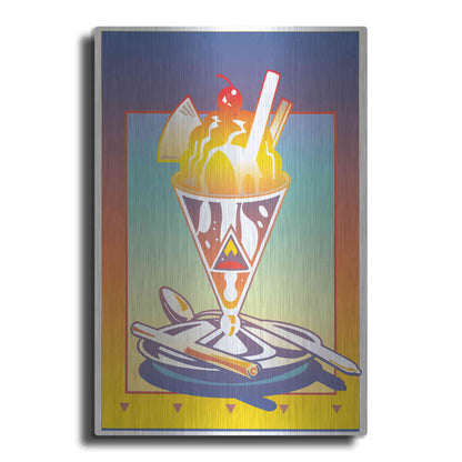 Luxe Metal Art 'Sunday Bloody Sundae' by David Chestnutt, Metal Wall Art