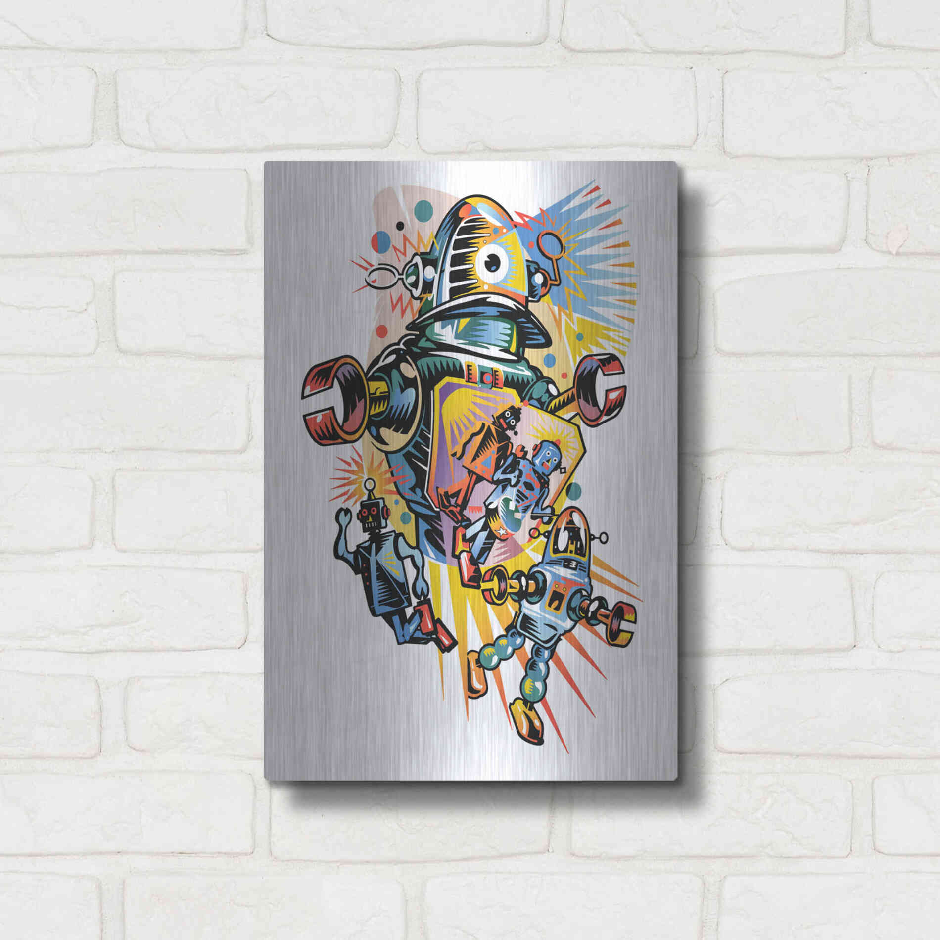 Luxe Metal Art 'Take Me To Your Client' by David Chestnutt, Metal Wall Art,12x16