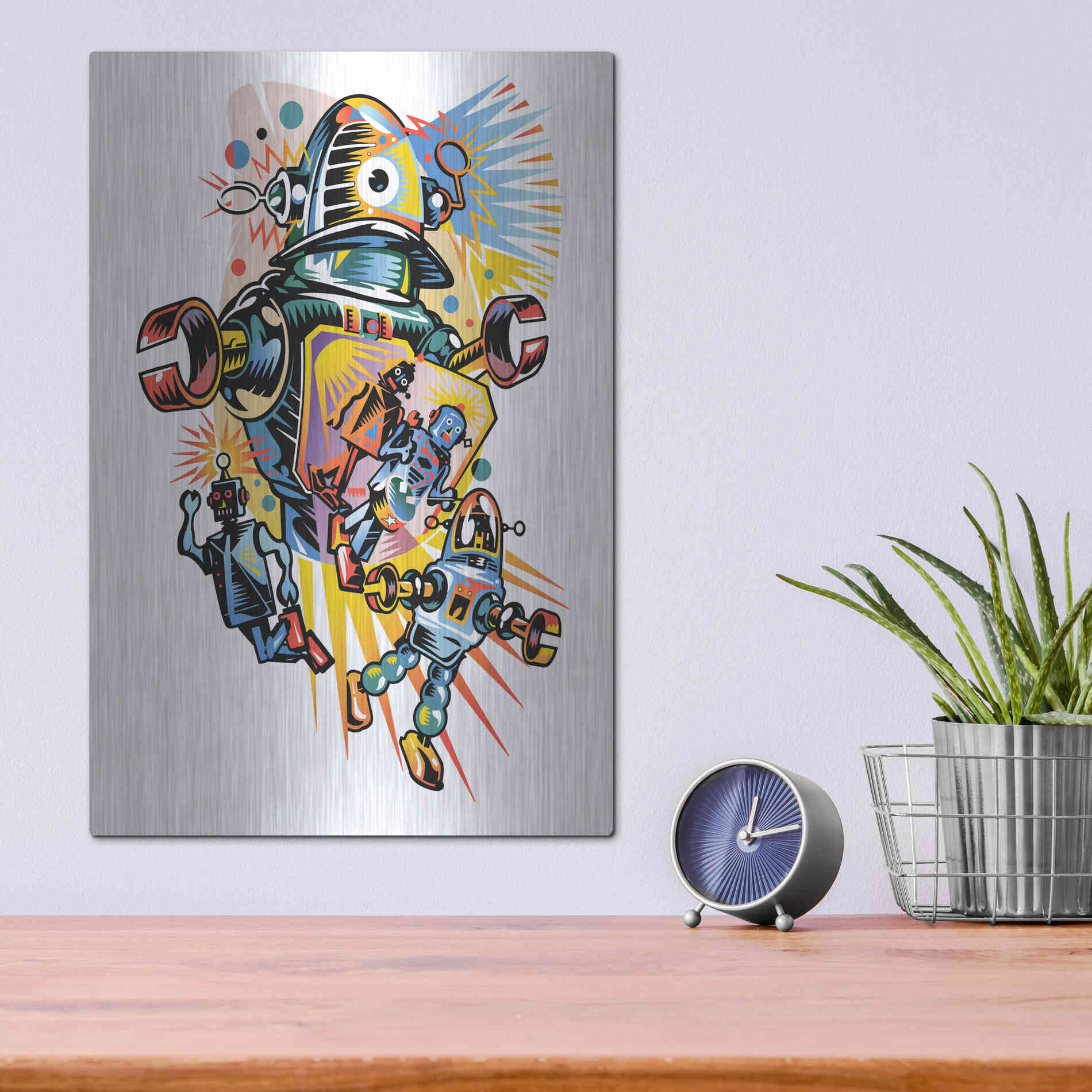 Luxe Metal Art 'Take Me To Your Client' by David Chestnutt, Metal Wall Art,12x16