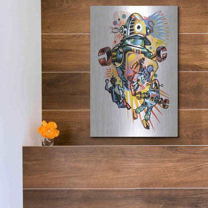 Luxe Metal Art 'Take Me To Your Client' by David Chestnutt, Metal Wall Art,12x16