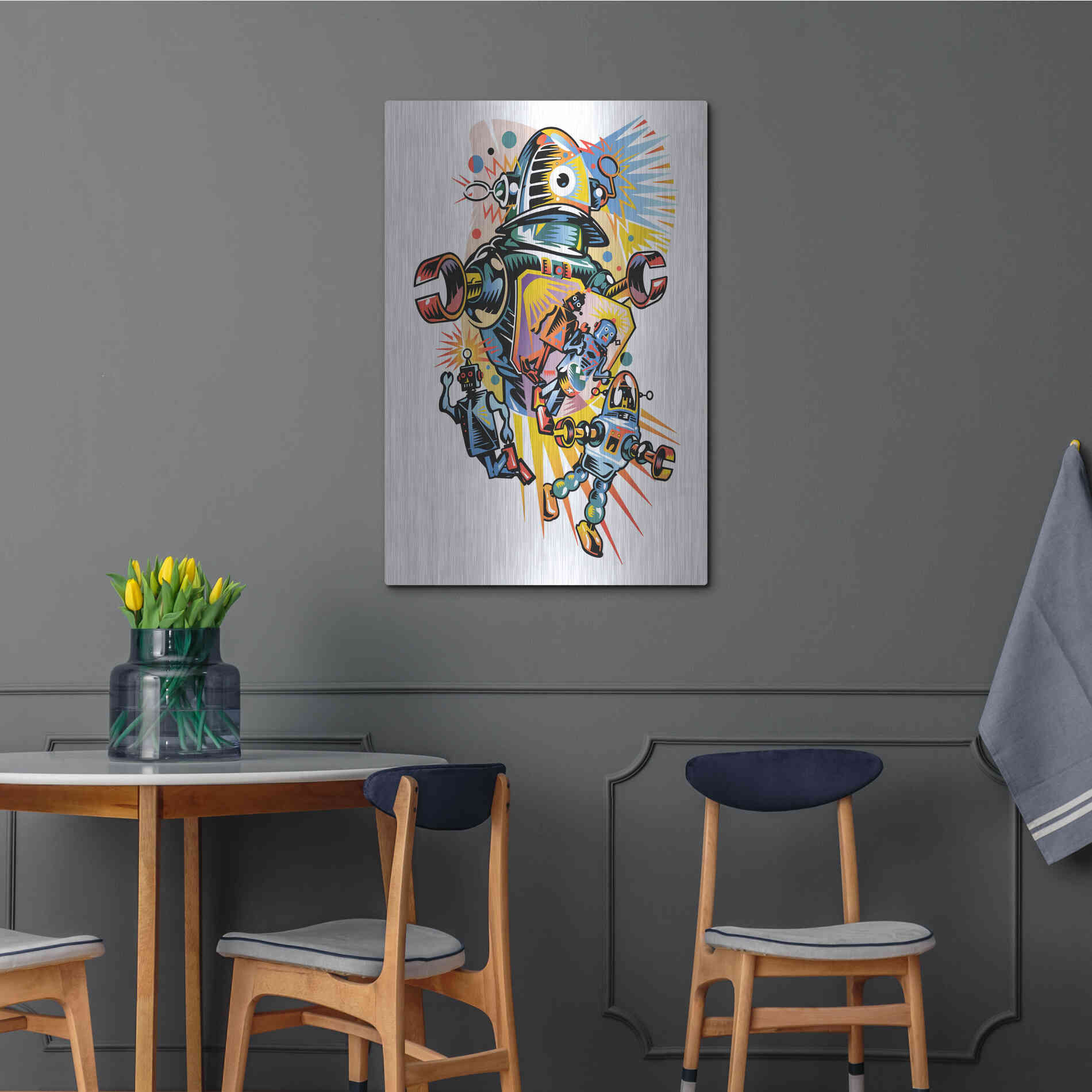 Luxe Metal Art 'Take Me To Your Client' by David Chestnutt, Metal Wall Art,24x36