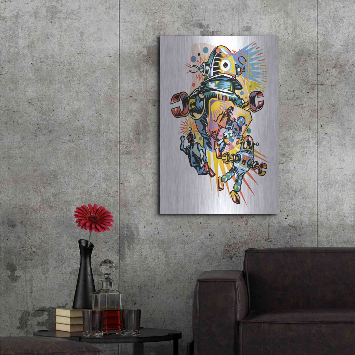 Luxe Metal Art 'Take Me To Your Client' by David Chestnutt, Metal Wall Art,24x36