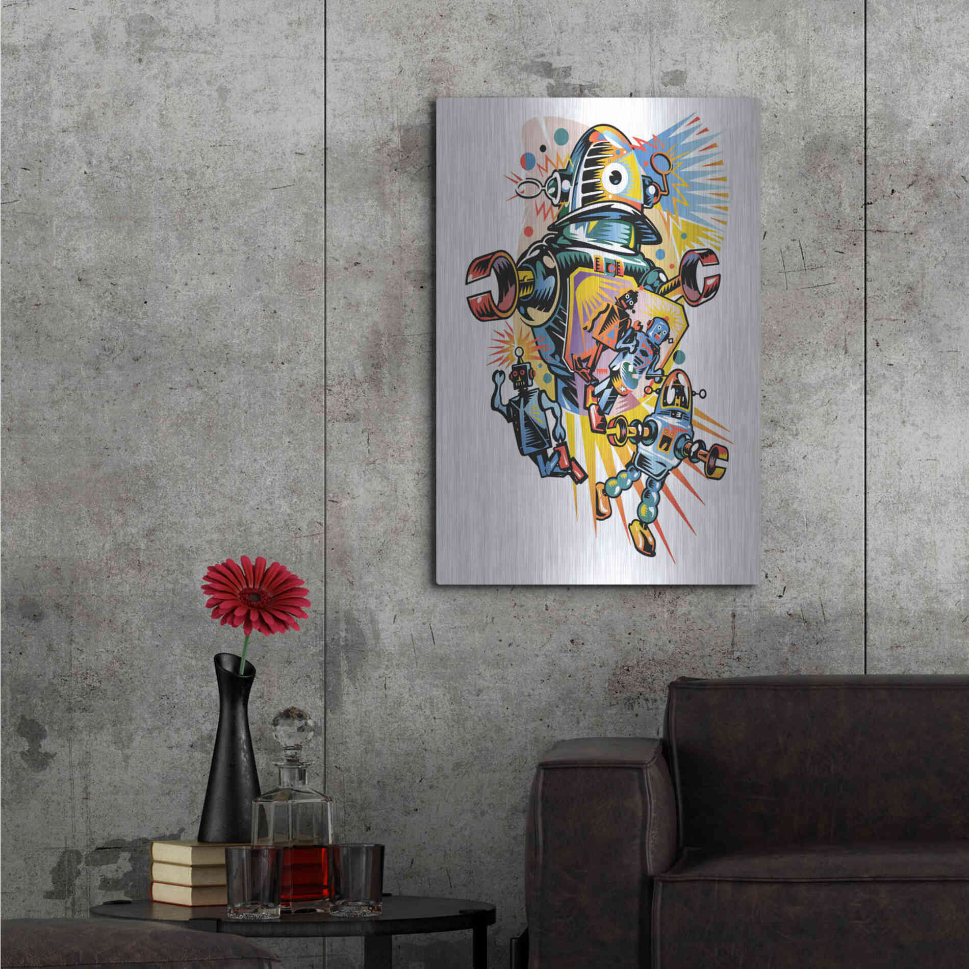 Luxe Metal Art 'Take Me To Your Client' by David Chestnutt, Metal Wall Art,24x36