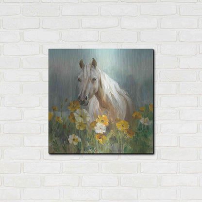 Luxe Metal Art 'Farm and Field II Crop' by Danhui Nai, Metal Wall Art,24x24