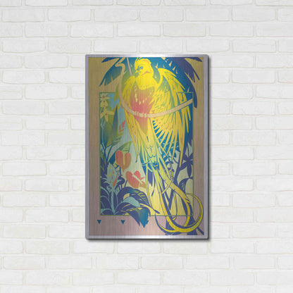 Luxe Metal Art 'Tropical Garden' by David Chestnutt, Metal Wall Art,24x36