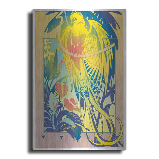 Luxe Metal Art 'Tropical Garden' by David Chestnutt, Metal Wall Art