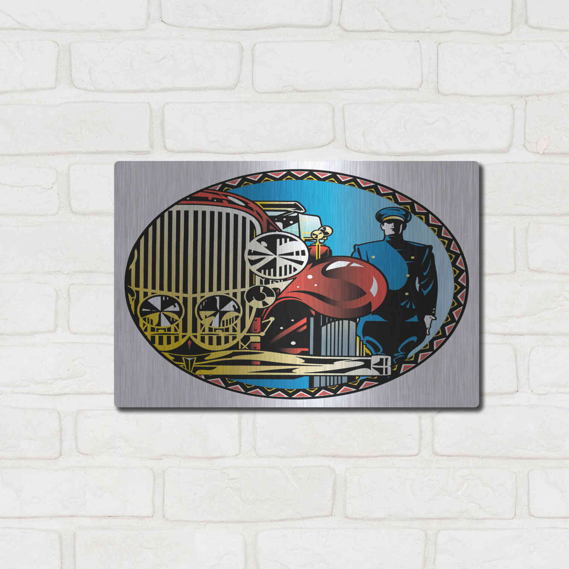 Luxe Metal Art 'Valet' by David Chestnutt, Metal Wall Art,16x12