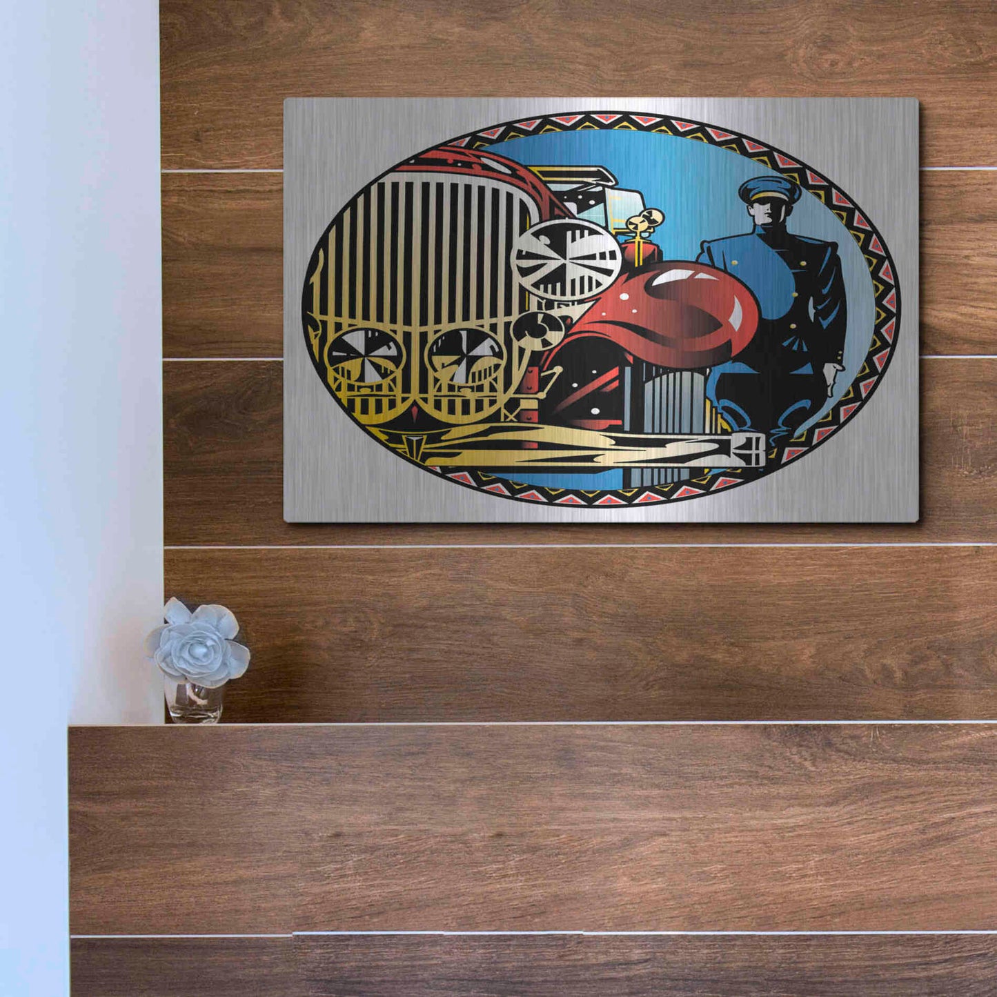 Luxe Metal Art 'Valet' by David Chestnutt, Metal Wall Art,16x12